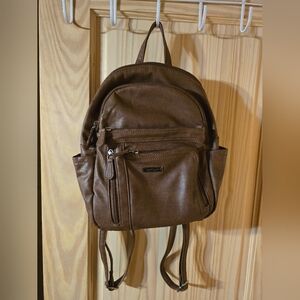 Brown small backpack